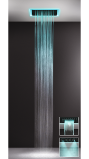 Верхний душ Gessi Afilo 57509.279 50 см белый матовый